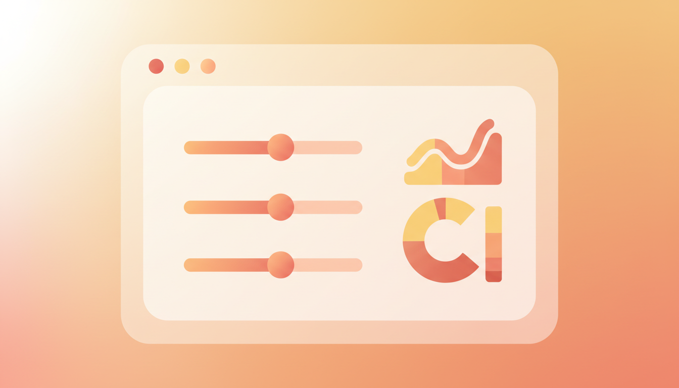 Illustration d'un outil interactif et d'un simulateur en ligne moderne