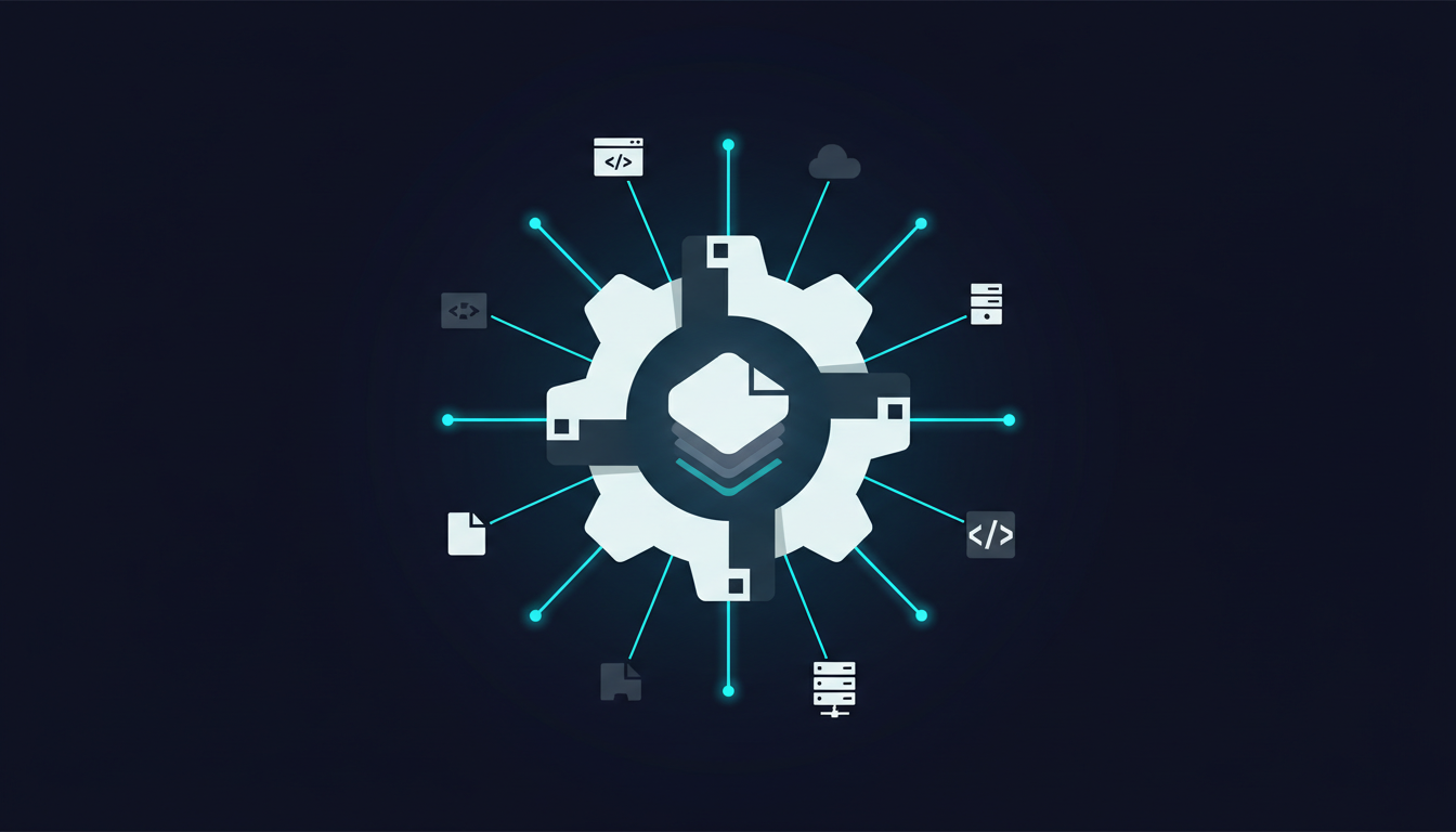 Illustration conceptuelle de la configuration système et de l'intégration de code.